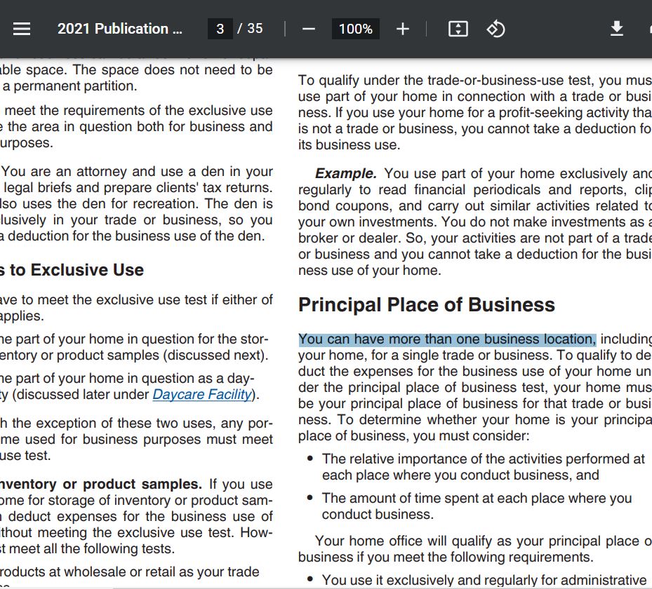 Content image for how much can i deduct for business use of home